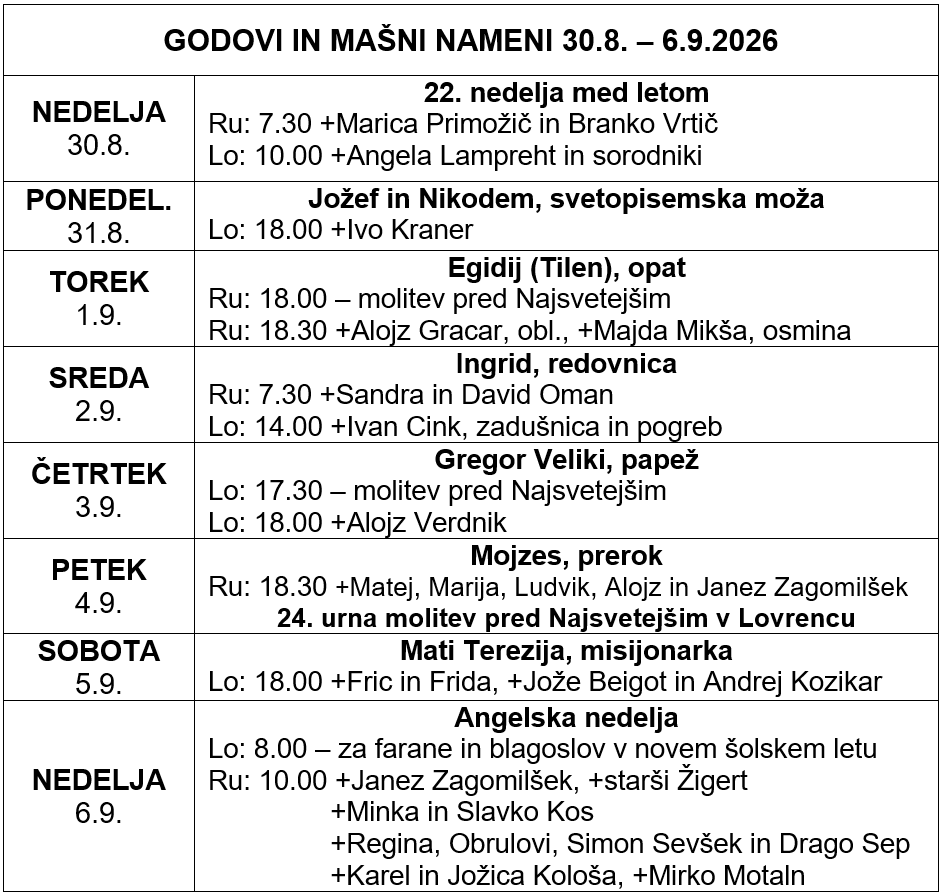 Godovi in mašno nameni